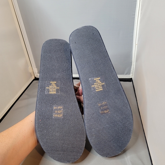 J. Crew Navy and Cream Sandals Size 11 NWT - Picture 3 of 4